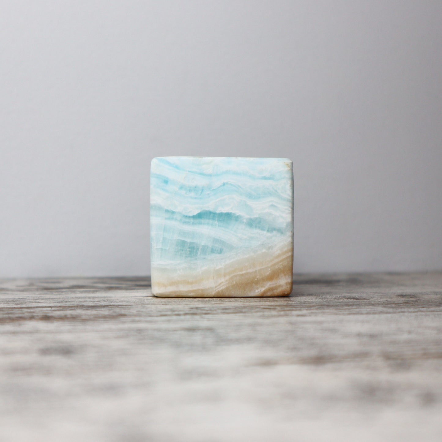 Caribbean Calcite Cube | Ocean Dreams + Inner Peace