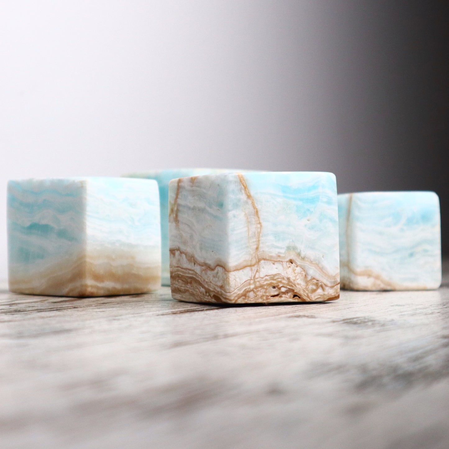 Caribbean Calcite Cube | Ocean Dreams + Inner Peace