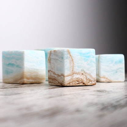 Caribbean Calcite Cube | Ocean Dreams + Inner Peace