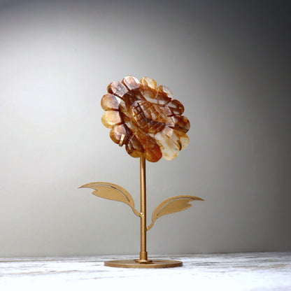 Golden Healer Sunflower on Stand | Healing, Vitality & Divine Light