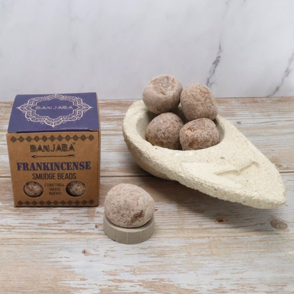 Banjara Frankincense Smudge Beads | Cleansing, Peace & Spiritual Connection