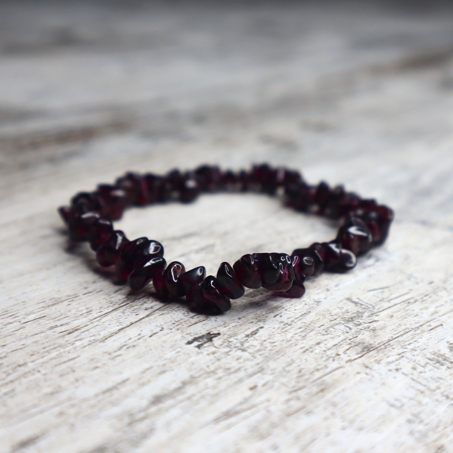 Garnet Chip Bracelet | Passion, Strength &amp; Grounded Energy