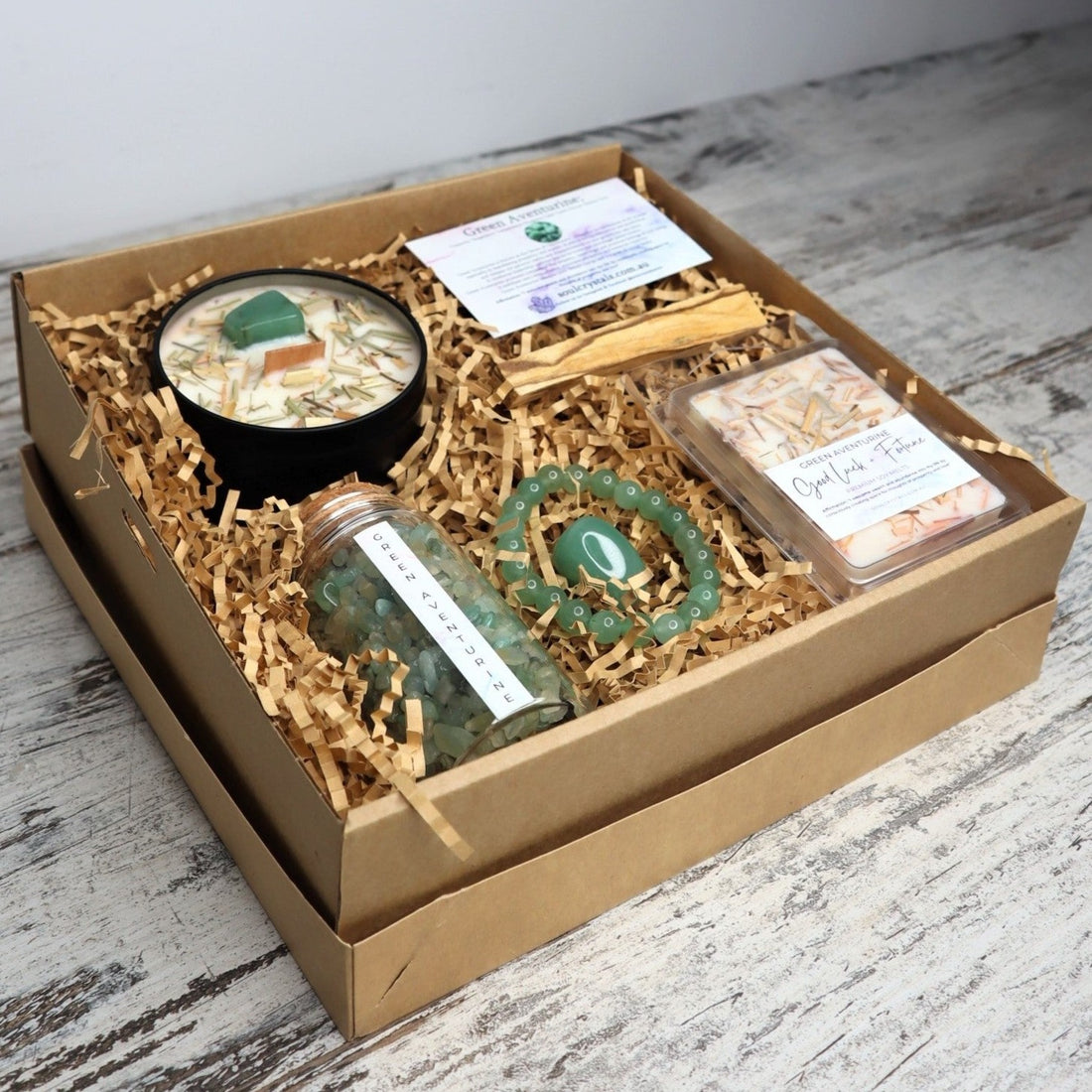 ‘Good Luck + Fortune’ Gift Box | Green Aventurine