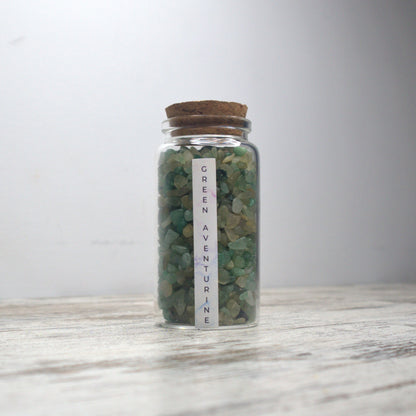 Green Aventurine Chips Jar