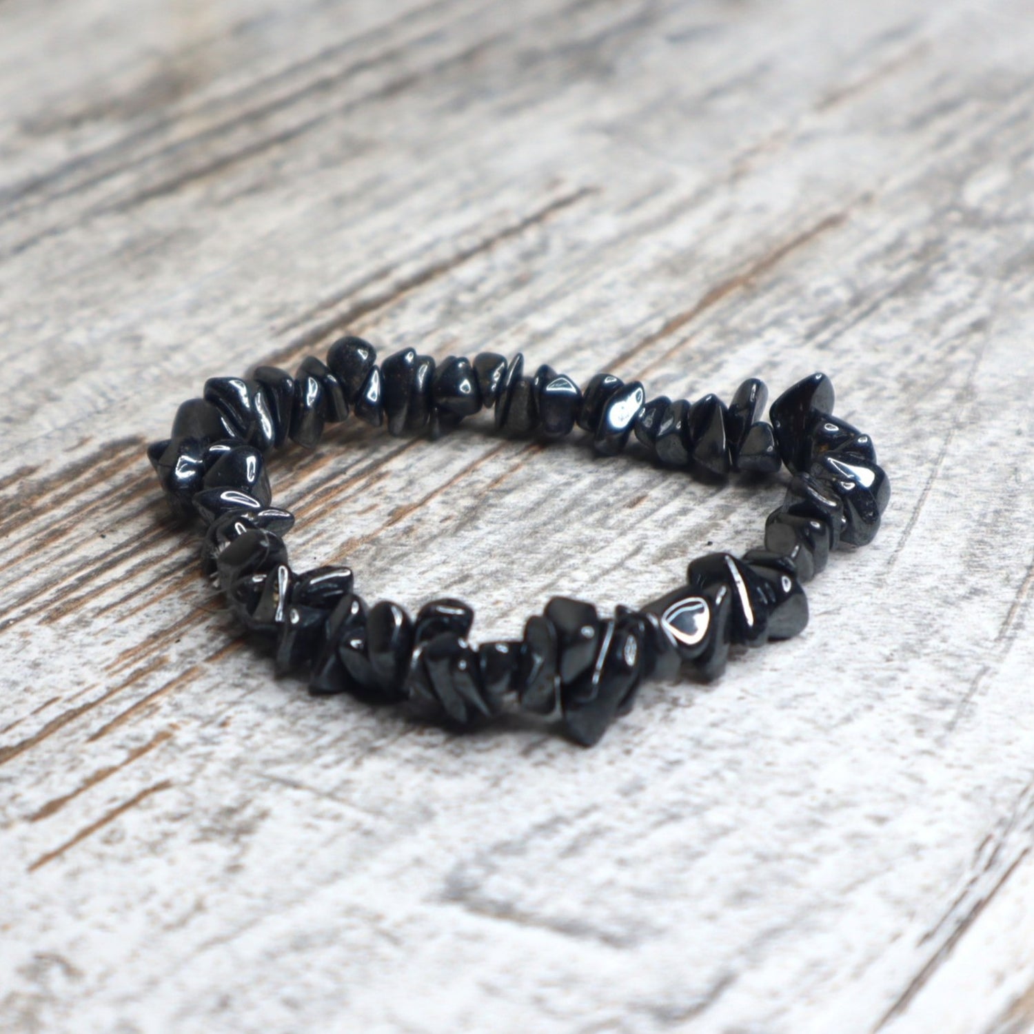 Hematite Chip Bracelet | Grounding, Protection &amp; Stability