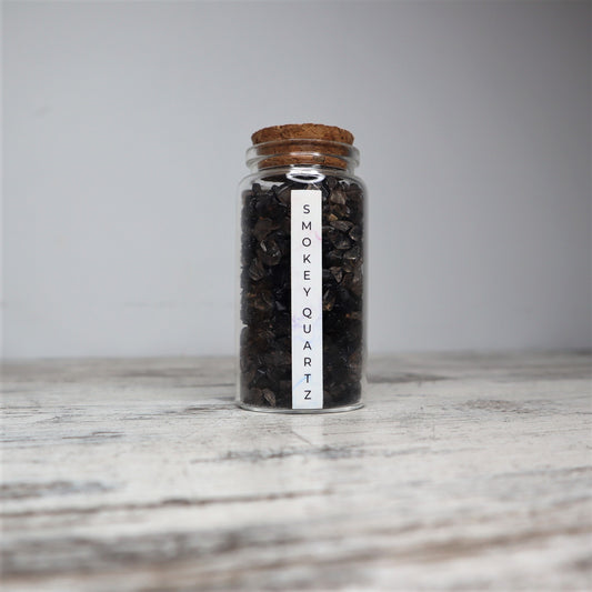 Smokey Quartz Chips Jar
