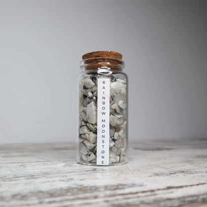 Rainbow Moonstone Chips Jar