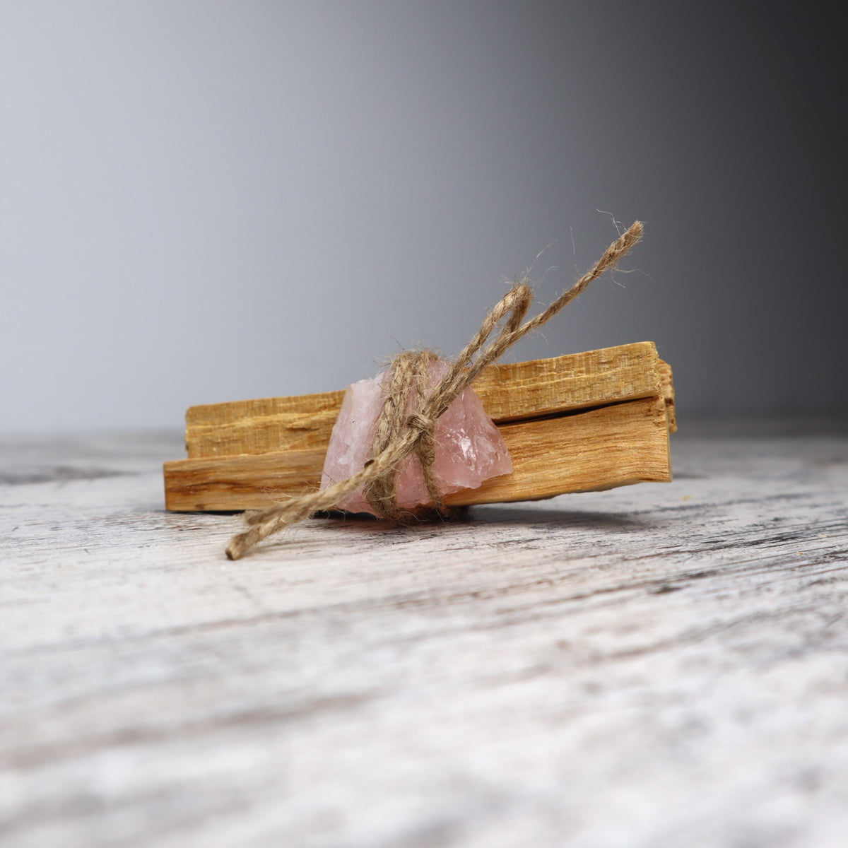 Palo Santo &amp; Rose Quartz Cleansing Bundle | Love, Compassion &amp; Heartfelt Peace