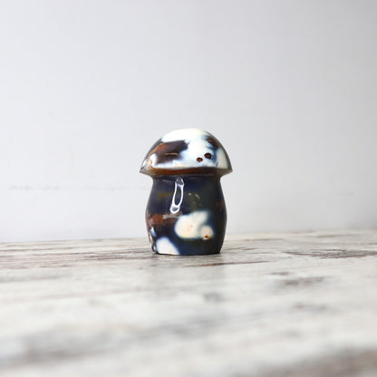Orca Agate Mushrooms