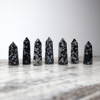 Snowflake Obsidian Point | Mini | Balance, Clarity & Transformation
