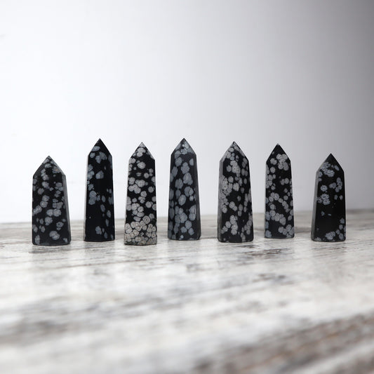 Snowflake Obsidian Point | Mini | Balance, Clarity & Transformation