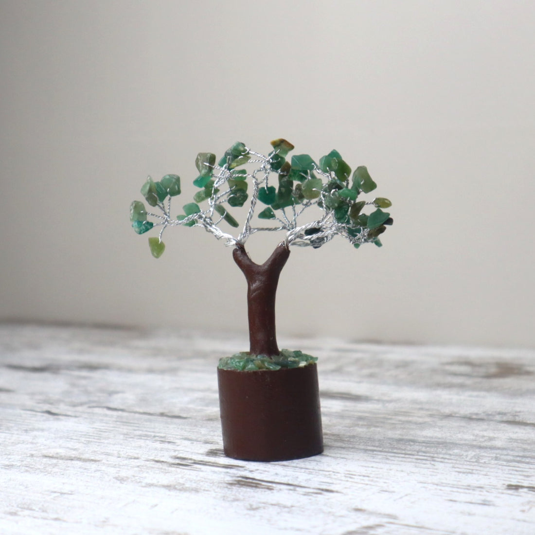 Green Aventurine Mini Crystal Tree | Luck, Opportunity &amp; Abundance