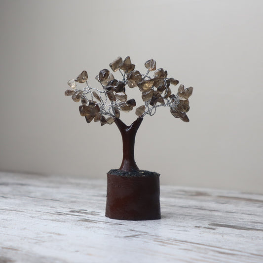 Smokey Quartz Mini Crystal Tree | Grounding, Protection & Release