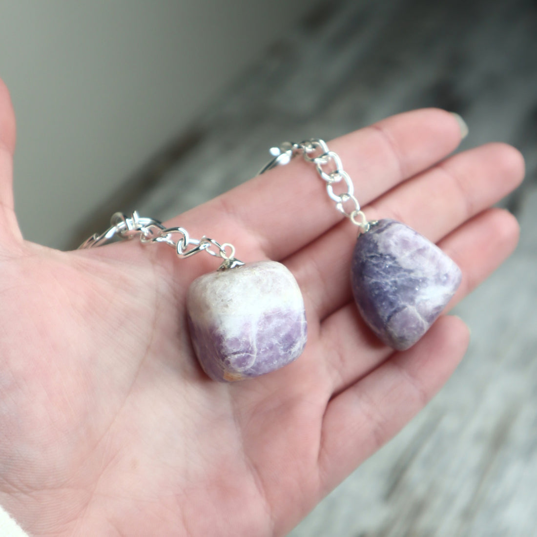 Lepidolite Keychain | Calm, Balance &amp; Emotional Wellbeing