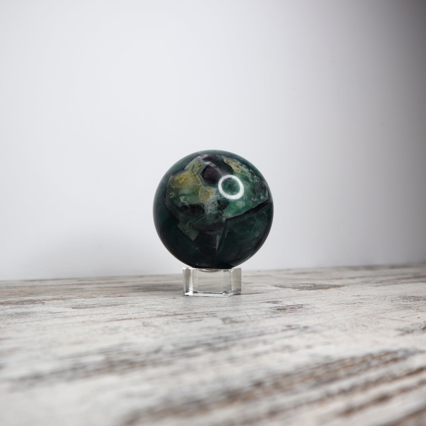 Blue Fluorite Sphere | 1.1kg | Calm, Clarity & Soulful Communication