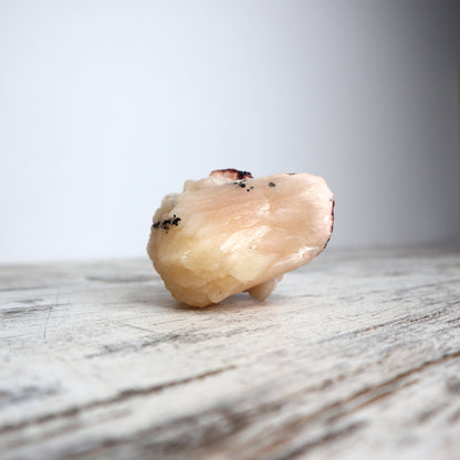 Stilbite on Chalcedony Cluster | Intuitive Peace