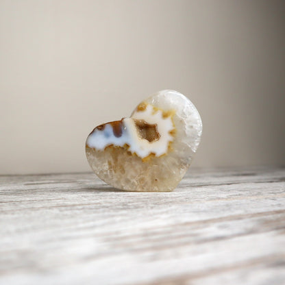Druzy Agate Heart (237g)
