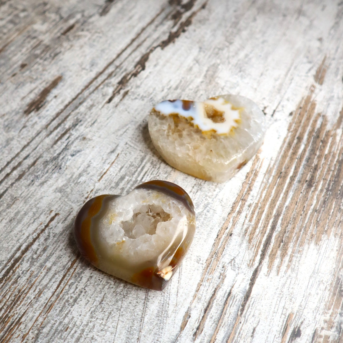 Druzy Agate Heart | 228g | Emotional Healing, Calm &amp; Gentle Strength
