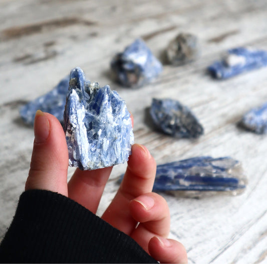 Blue Kyanite Mini Cluster | Intuitively Chosen