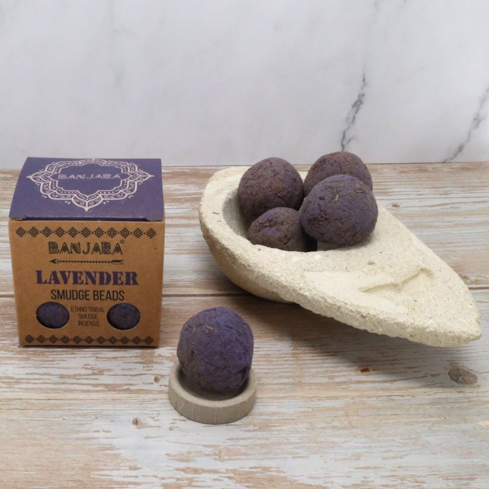 Banjara Lavender Smudge Beads | Calm, Rest &amp; Deep Relaxation