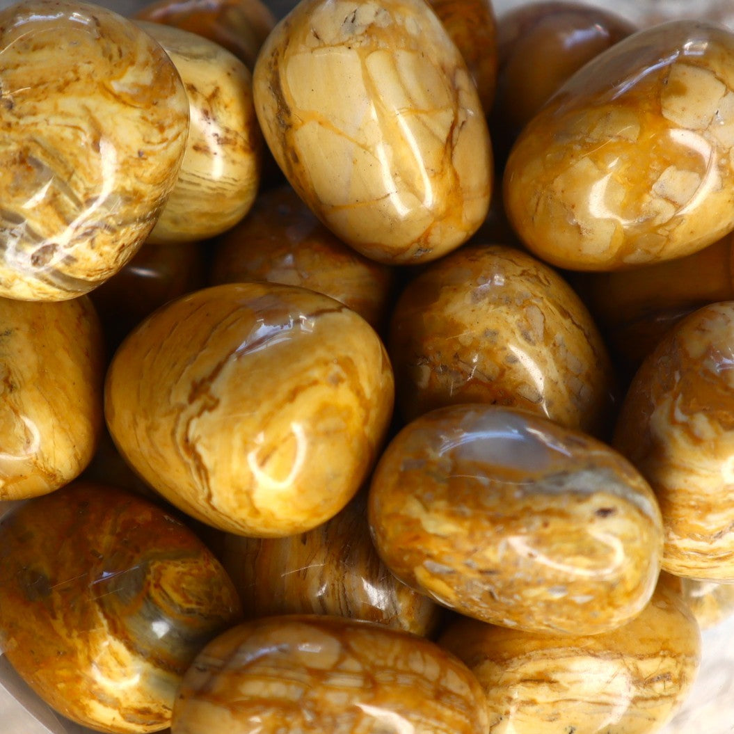 Picture Jasper Tumble Stone | Grounding, Stability &amp; Inner Wisdom