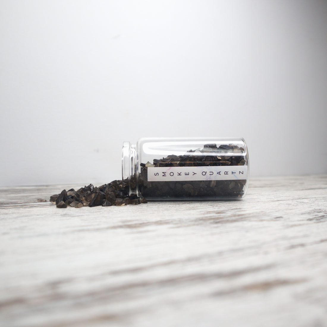 Smokey Quartz Chips Jar