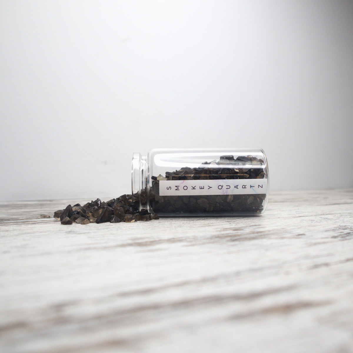 Smokey Quartz Chips Jar