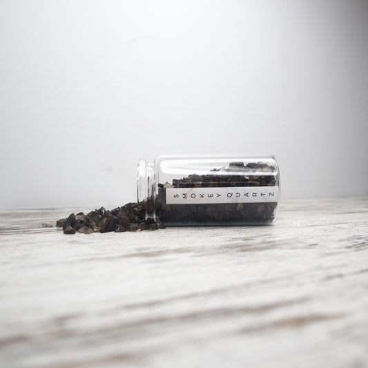 Smokey Quartz Chips Jar