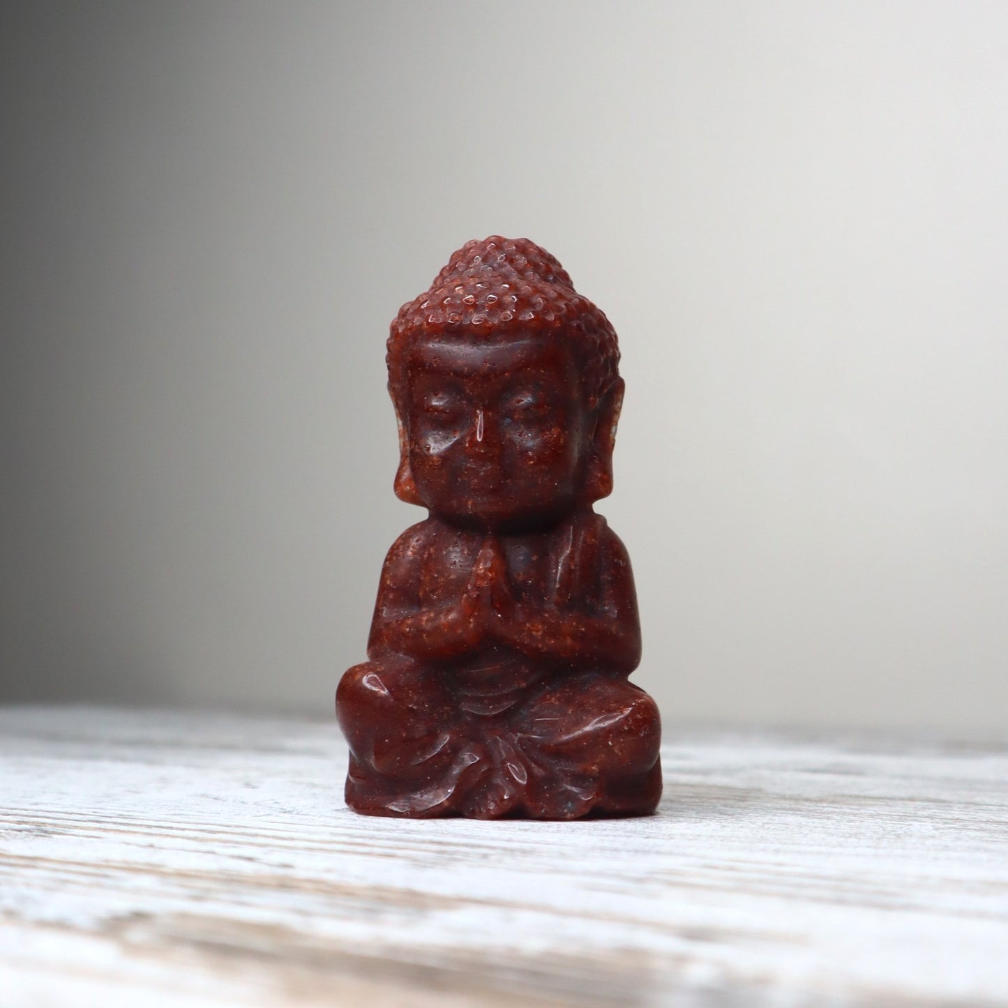 Strawberry Quartz Buddha Carving | Love, Joy & Soulful Alignment