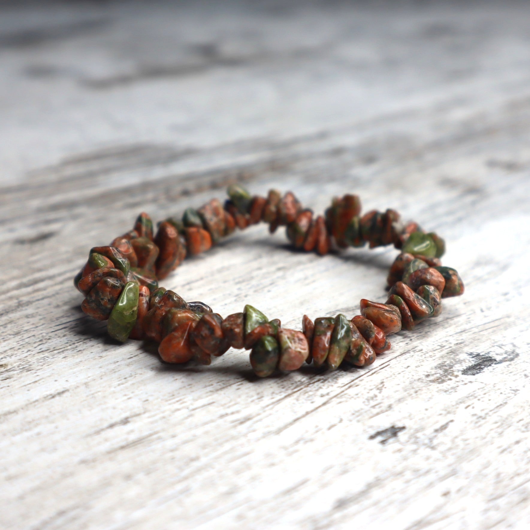 Unakite Chip Bracelet | Emotional Healing, Balance &amp; Gentle Renewal