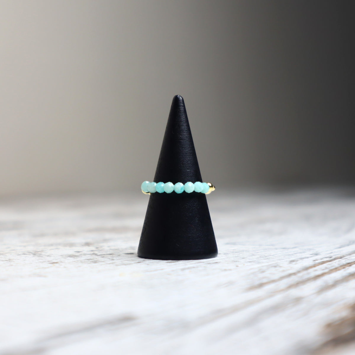 Amazonite Beaded Ring | Calm, Confidence &amp; Authentic Expression
