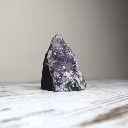Standing Amethyst Crystal, ideal for protection and energetic cleansing.