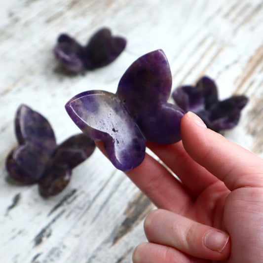 Amethyst 3D Butterfly | Intuitively Chosen | Intuition, Peace & Spiritual Wisdom