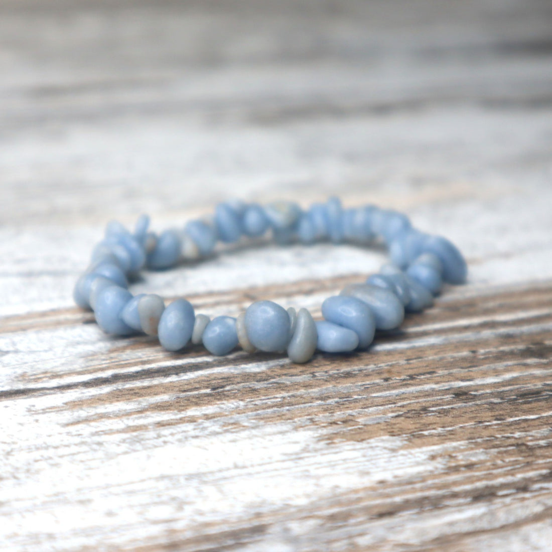Angelite Chip Bracelet | Peace, Calm &amp; Gentle Communication