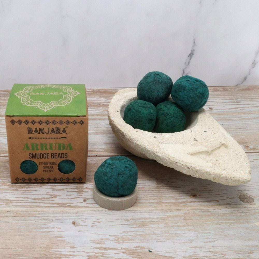 Banjara Arruda (Rue) Smudge Beads | Cleansing, Protection &amp; Renewal