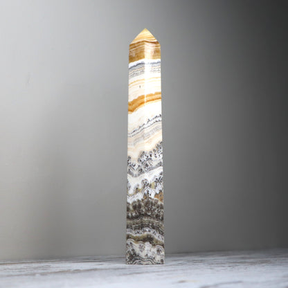 Banded Calcite Tower | Clarity, Flow & Grounded Alignment