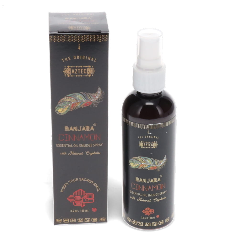 Banjara Cinnamon Smudge Spray 100ml | Protection, Warmth &amp; Energetic Activation