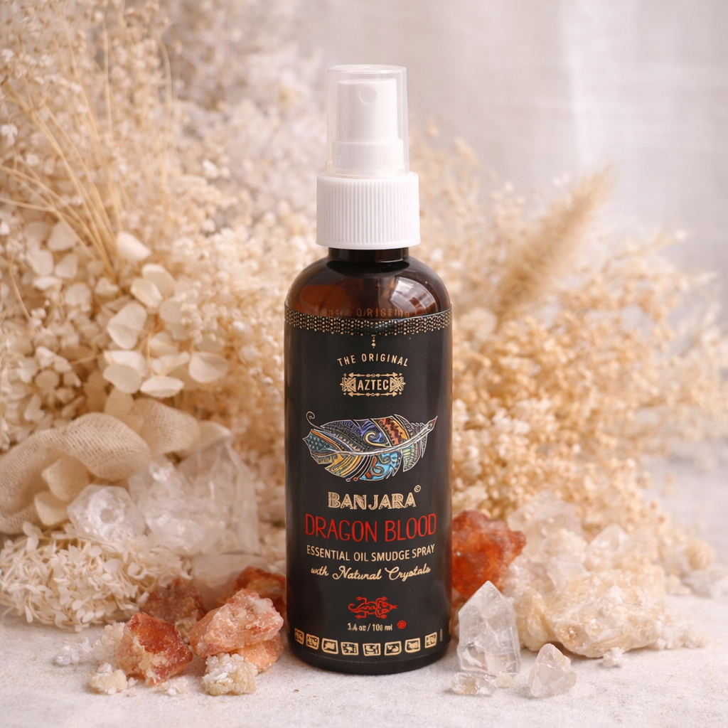 Banjara Dragon Blood Smudge Spray 100ml | Protection, Strength &amp; Energetic Clearing