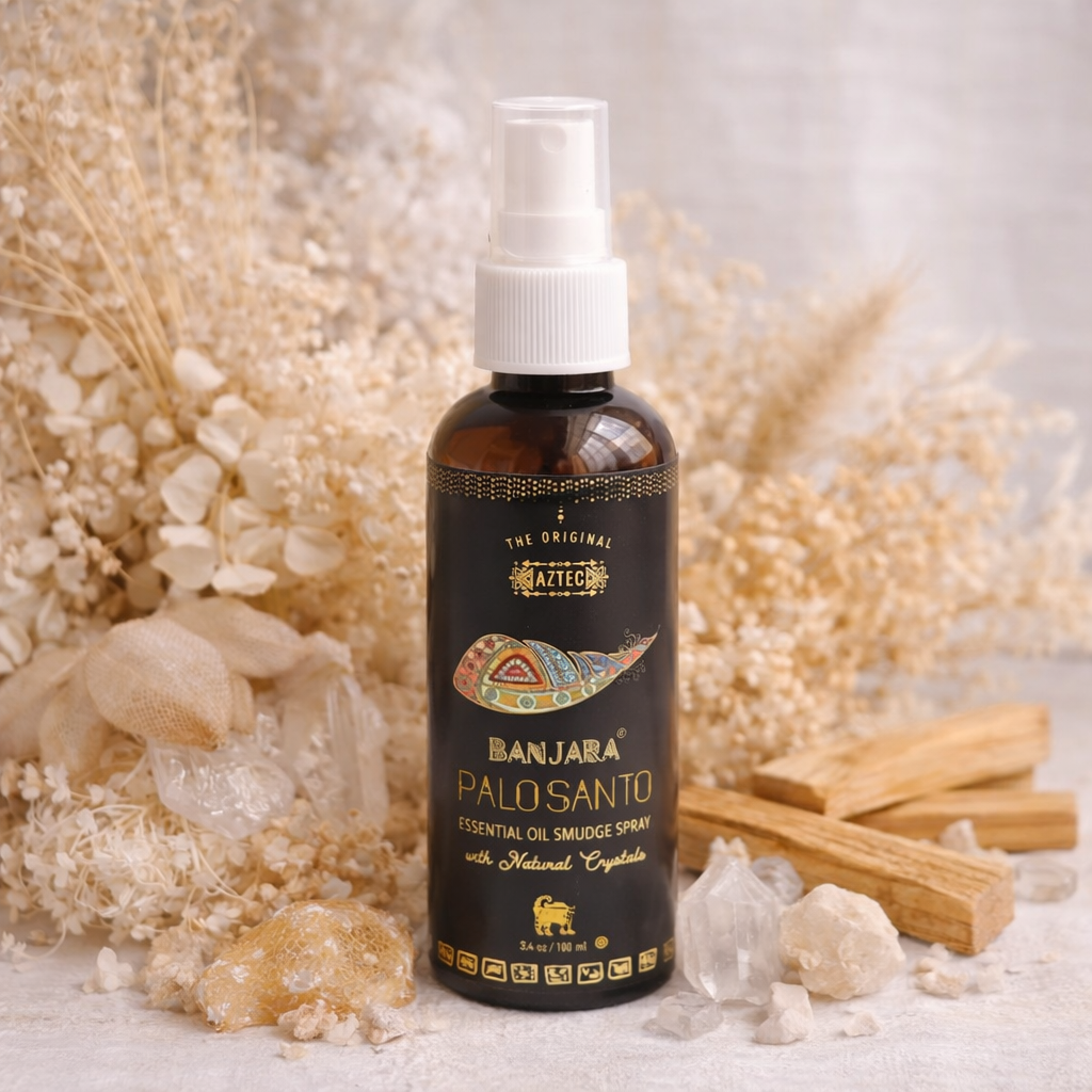 Banjara Palo Santo Smudge Spray 100ml | Cleansing, Calm &amp; Sacred Energy Reset
