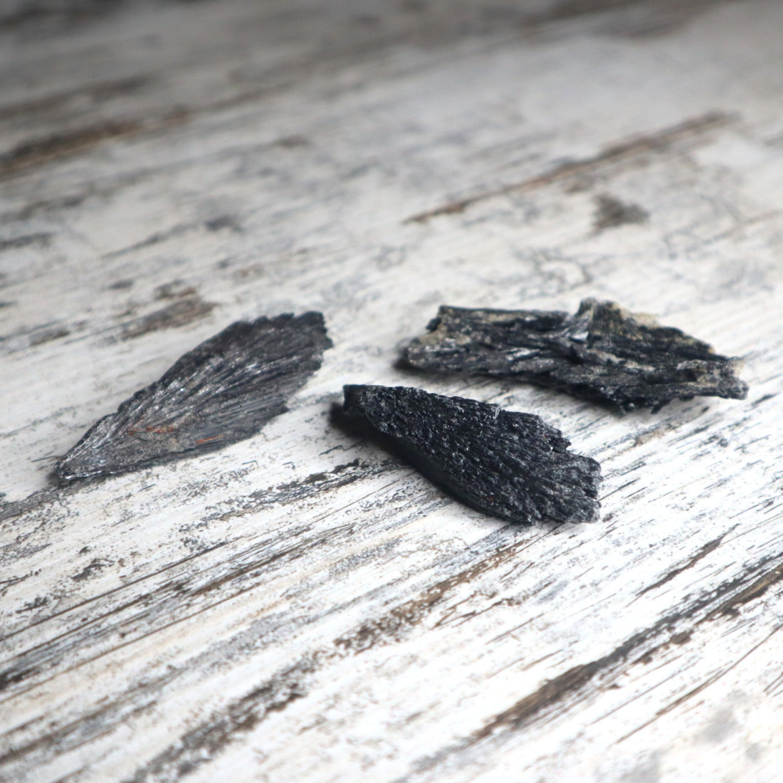 Black Kyanite Mini Cluster | Protection, Grounding &amp; Energy Alignment