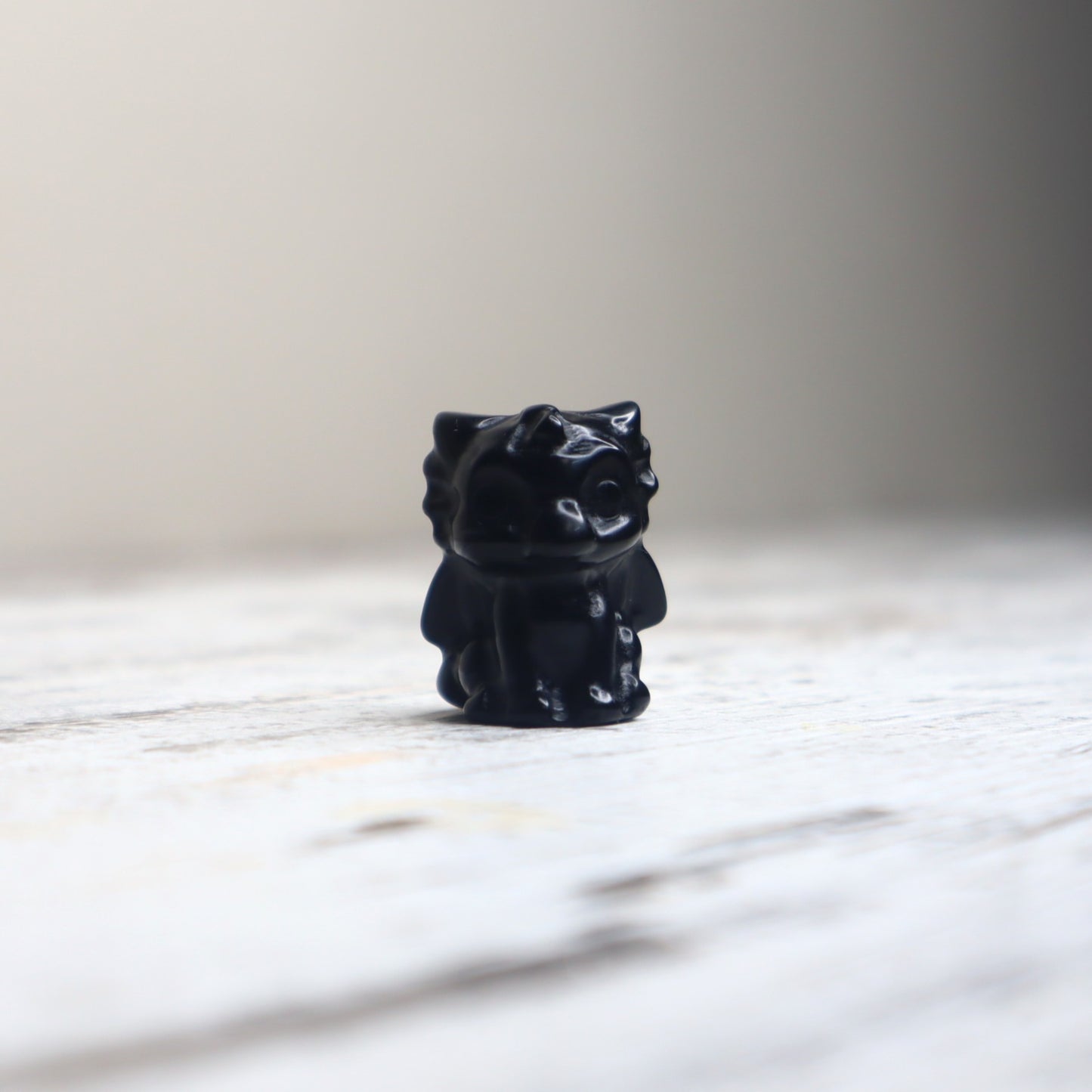 Black Obsidian Mini Dragon Carving | Protection, Wisdom & Inner Power