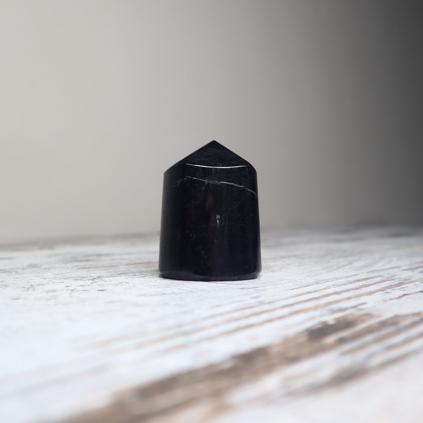 Black Tourmaline freeform crystal for grounding and protection.