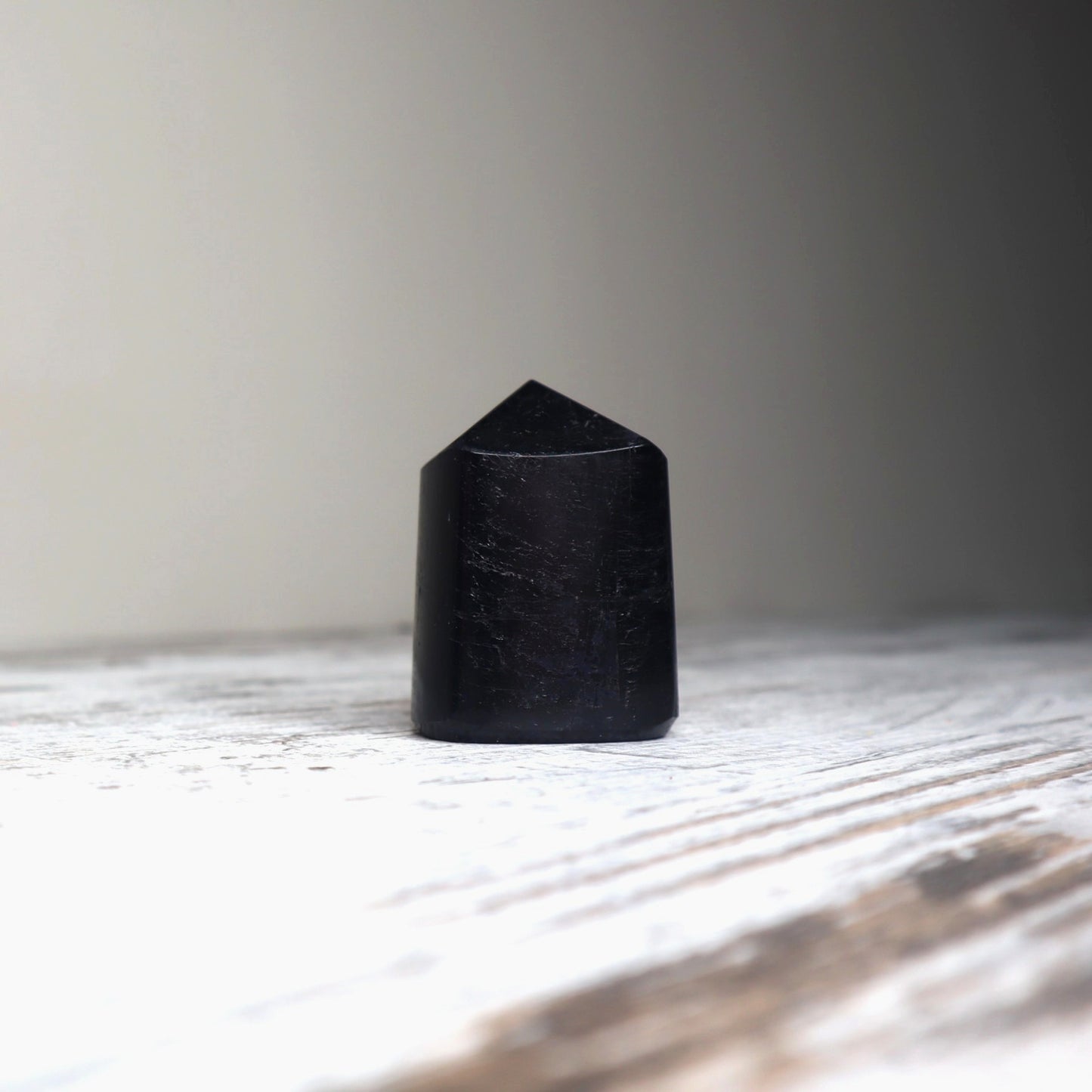 Black Tourmaline freeform crystal for grounding and protection.