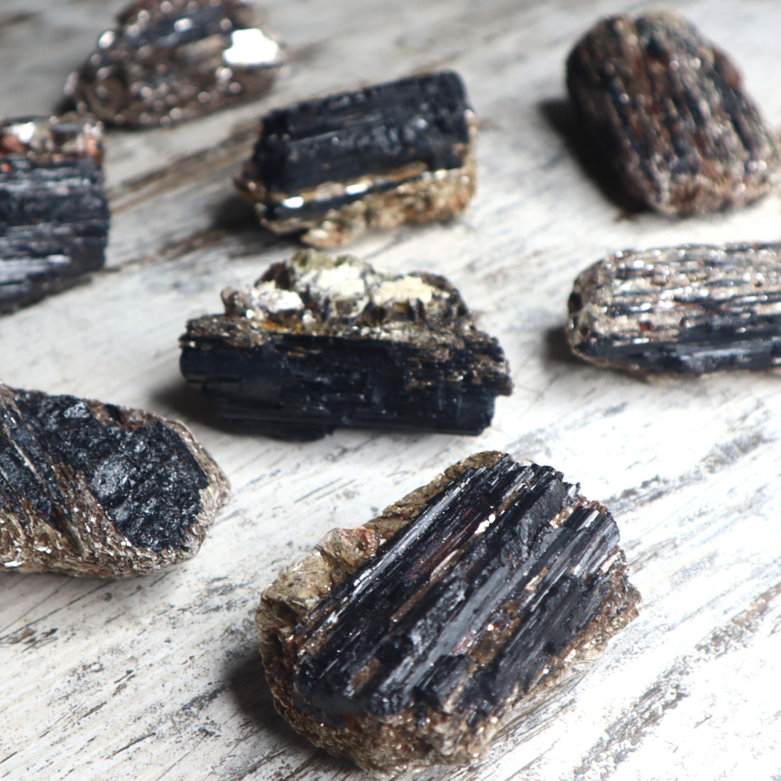 Black Tourmaline with Mica Raw Cluster | Protection, Grounding &amp; Reflective Awareness