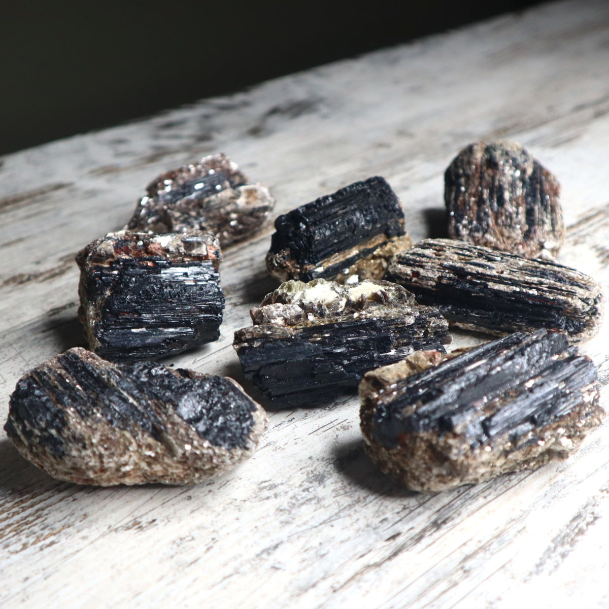 Black Tourmaline with Mica Raw Cluster | Protection, Grounding &amp; Reflective Awareness