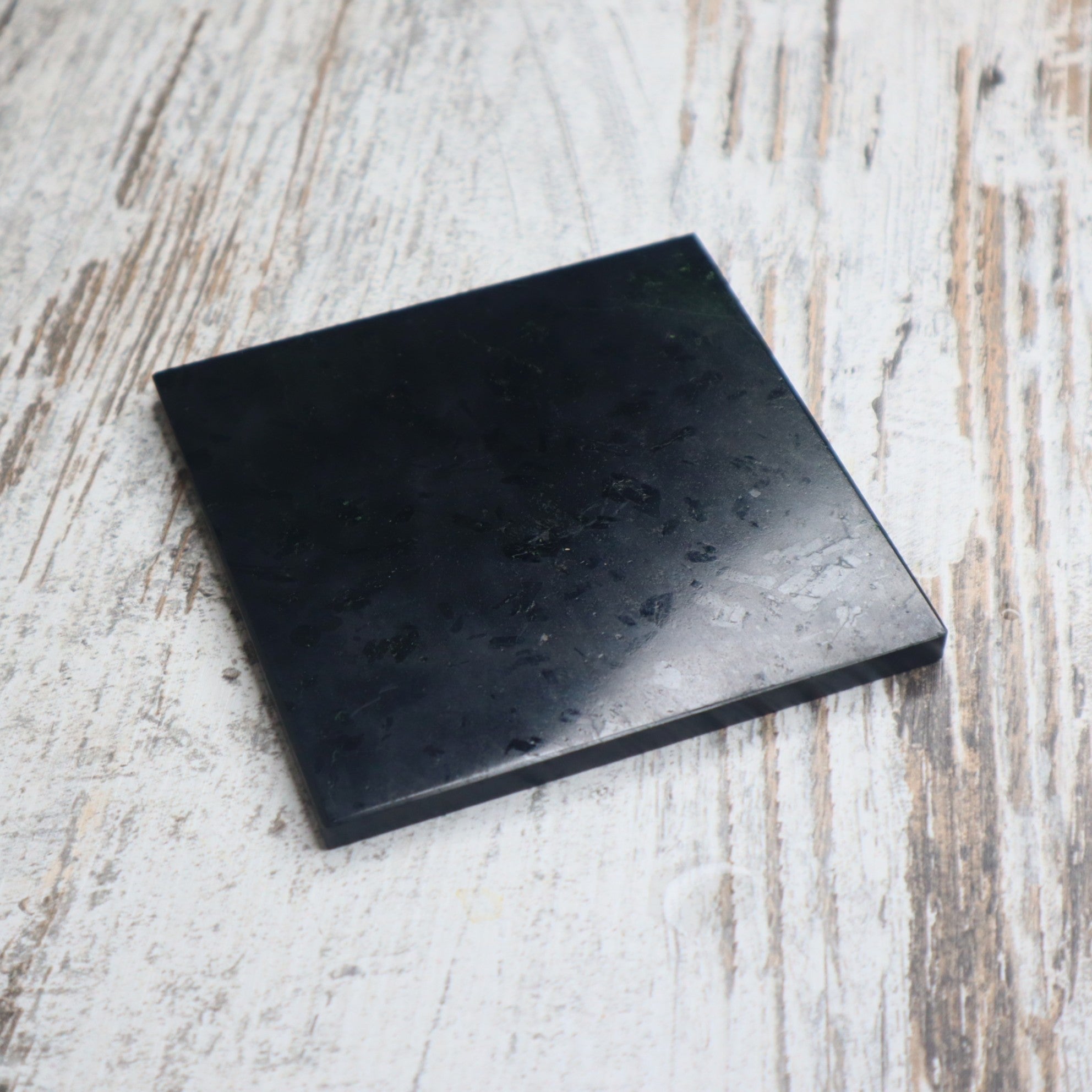 Black Tourmaline Charging Plate | Protection, Grounding &amp; Energy Cleansing