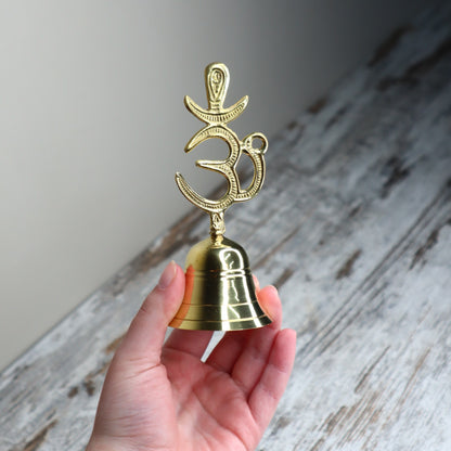 Brass Om Altar Bell | Sacred Sound &amp; Spiritual Connection