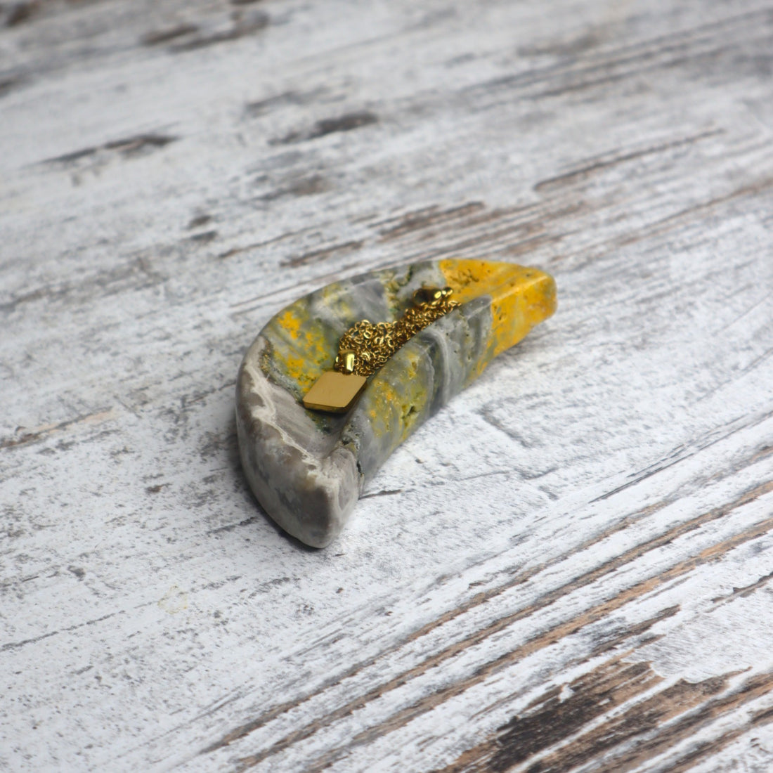 Bumblebee Jasper Mini Moon Bowl | Joyful Energy, Personal Growth &amp; Confidence