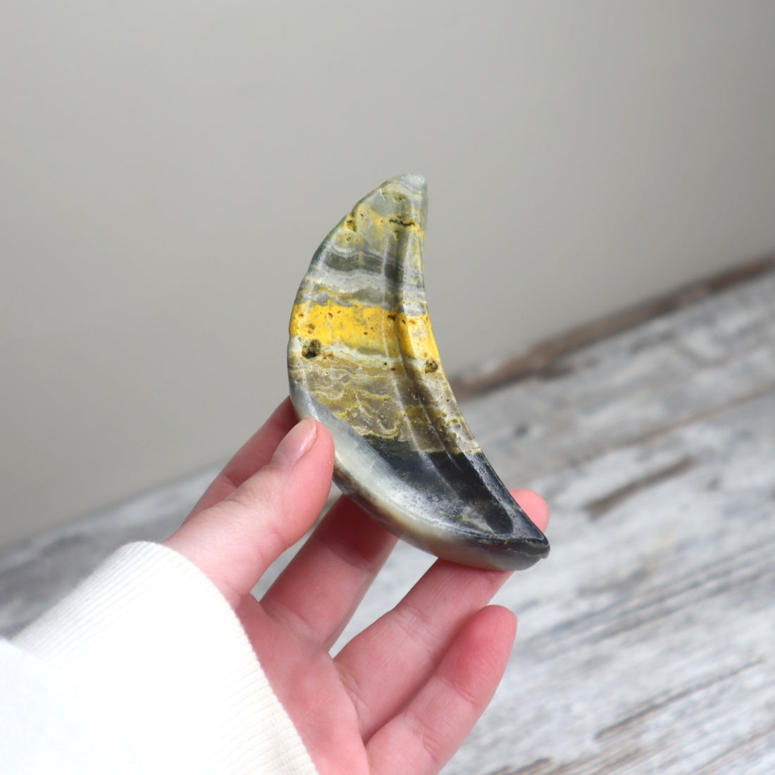 Bumblebee Jasper Mini Moon Bowl | Optimism, Courage &amp; Inspired Action