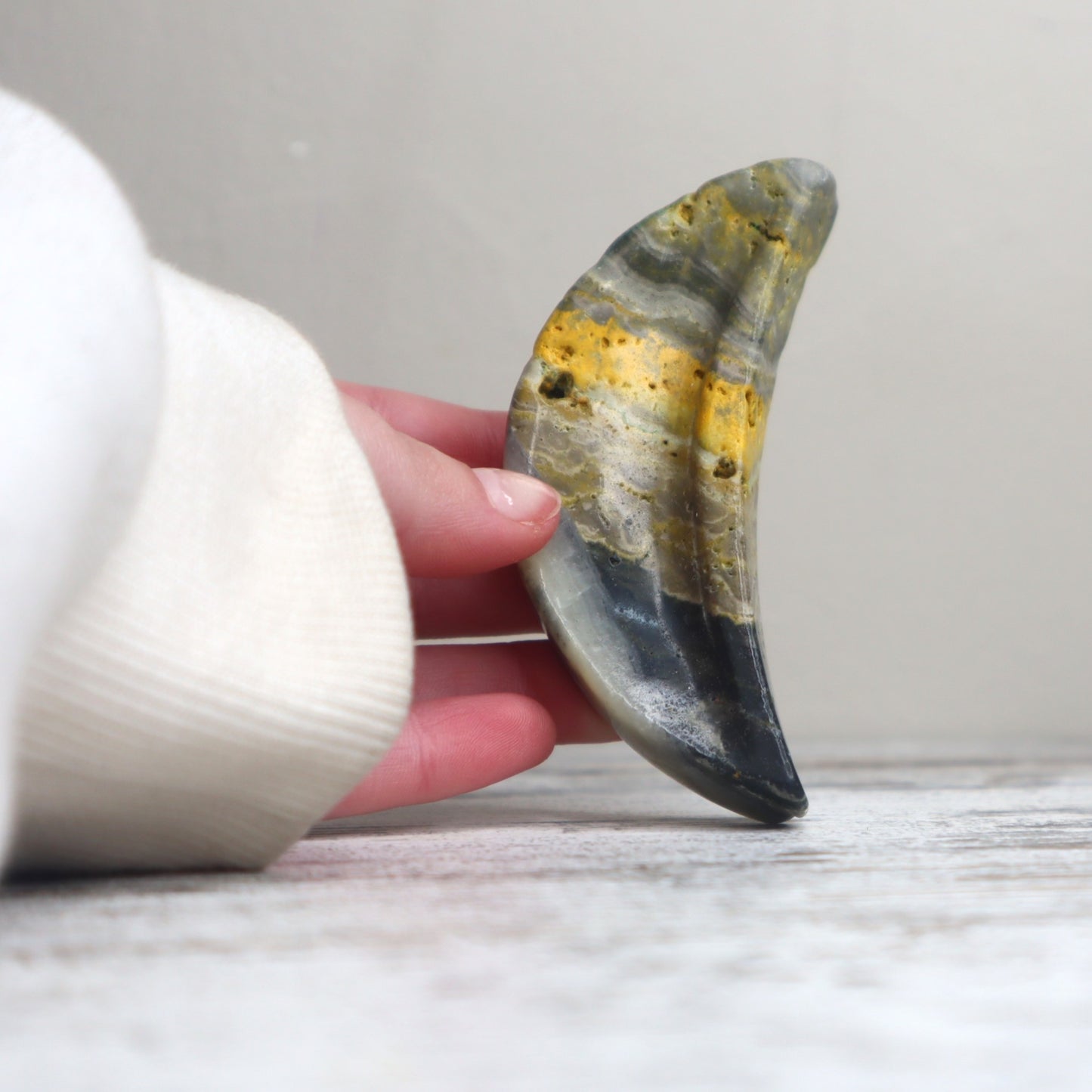 Bumblebee Jasper Mini Moon Bowl | Optimism, Courage & Inspired Action